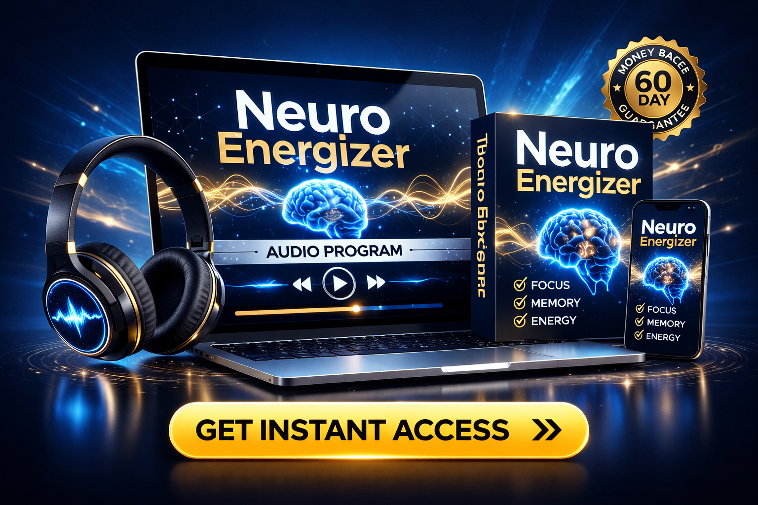 Neuro Energizer brainwave audio program