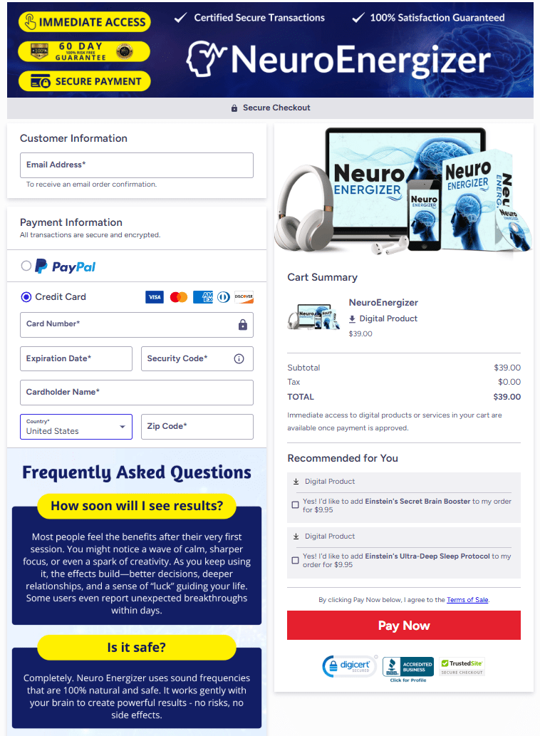 Neuro Energizer Review brainwave audio program